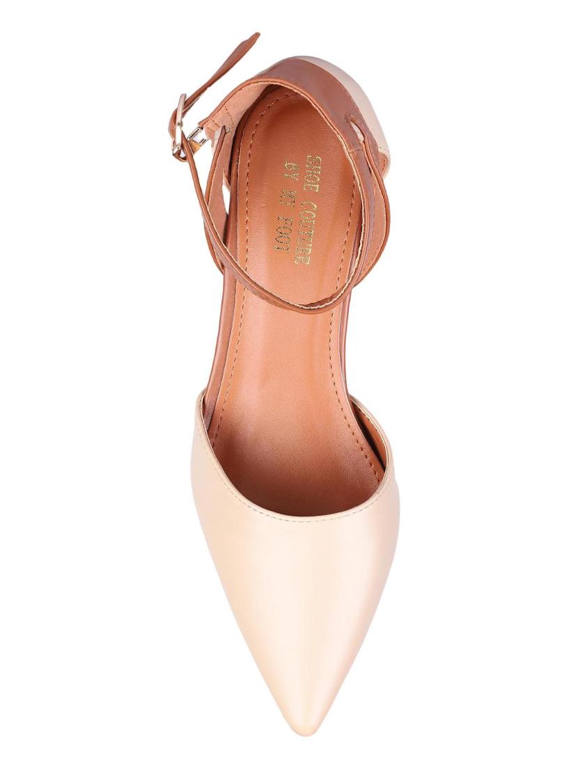msc nude leatherette ankle strap sandals - 16548880 - Zoom Image - 4