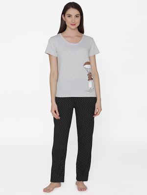 round neck quirky print tee - 16550017 - Standard Image - 4