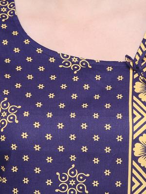 tie back printed nighty - 16550892 - Standard Image - 4