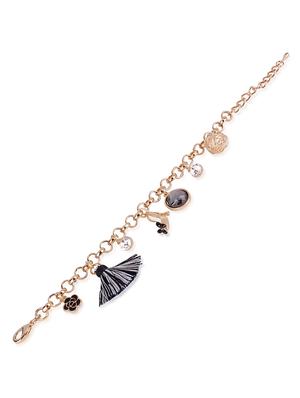 black metal bangle bracelet - 16551084 - Standard Image - 4