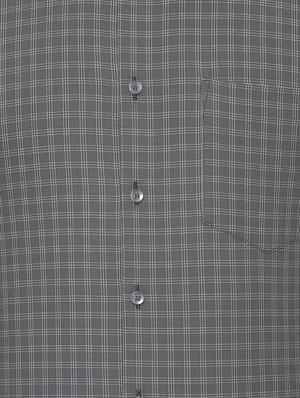 grey checkered formal shirt - 16551352 - Standard Image - 4