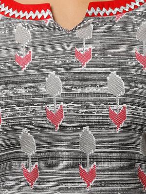 printed kurta with palazzo set - 16552063 - Standard Image - 4