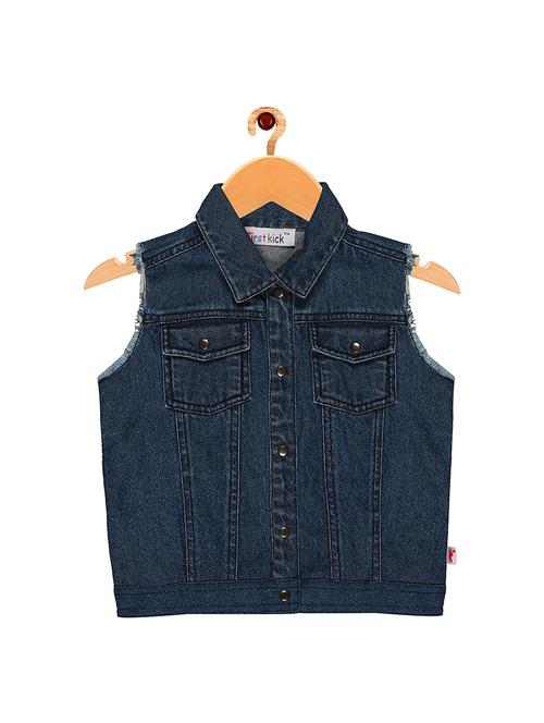 dark blue denim jacket - 16553060 - Standard Image - 1