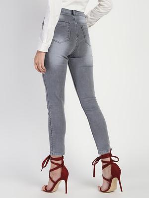 high rise stone washed jeans - 16554935 - Standard Image - 4