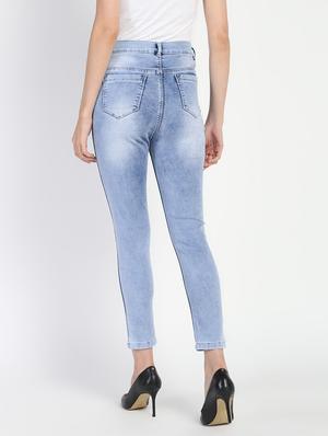high rise stone washed jeans - 16554959 - Standard Image - 4