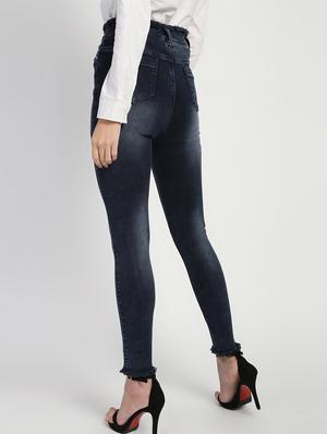 high rise stone washed jeans - 16554963 - Standard Image - 4