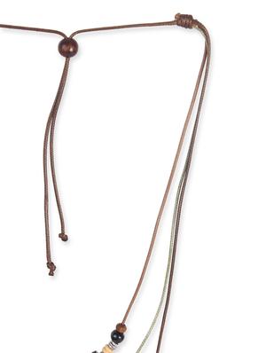 multi colored wood long necklace - 16555678 - Standard Image - 4