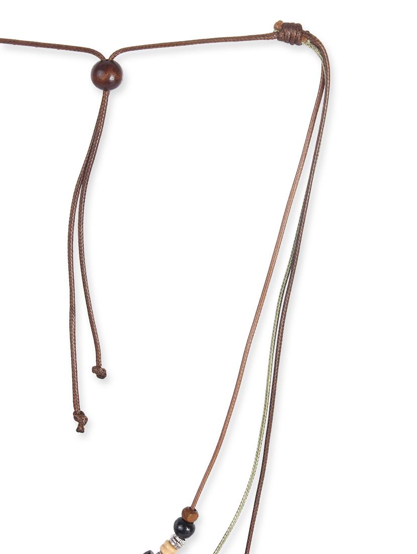multi colored wood long necklace - 16555678 - Zoom Image - 4