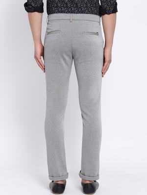 grey textured chinos - 16556016 - Standard Image - 4