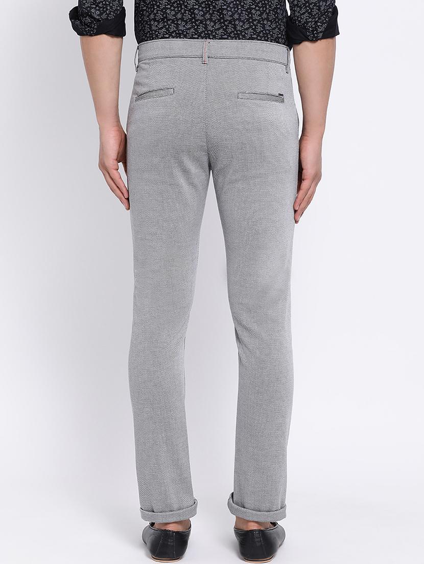grey textured chinos - 16556016 - Zoom Image - 4