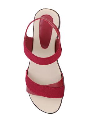 clouter hub maroon slip on wedges - 16556801 - Standard Image - 4