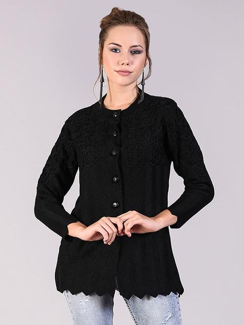 long sleeved wool cardigan - 16556922 - Standard Image - 1