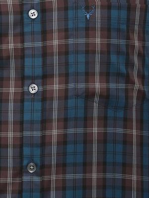 blue checkered casual shirt - 16557455 - Standard Image - 4