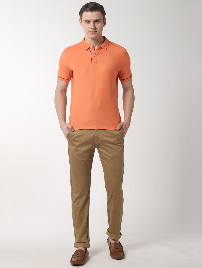 beige printed chinos - 16557624 - Zoom Image - 4