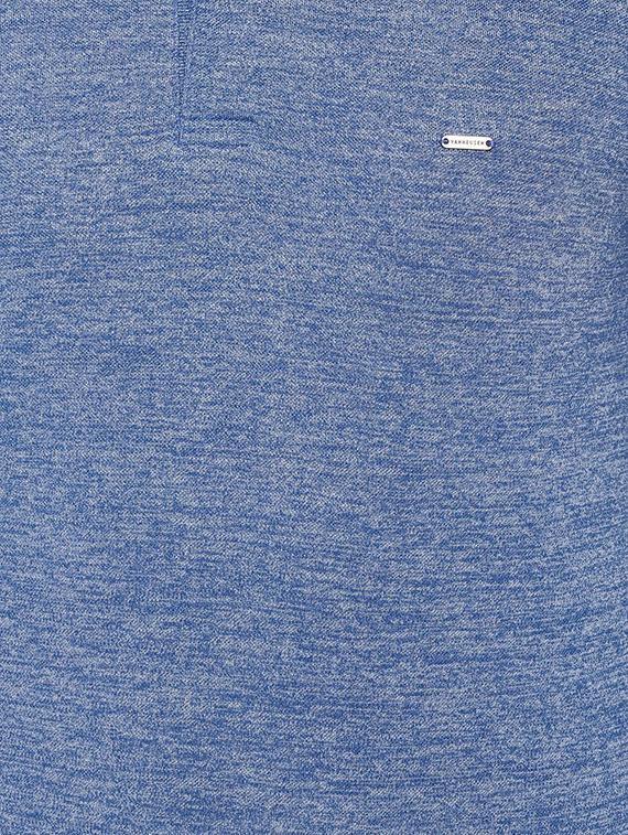 blue self design polo t-shirt - 16557992 - Zoom Image - 4