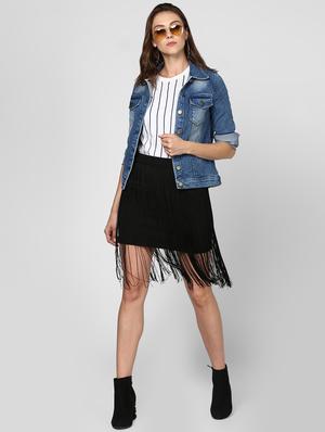 stone washed denim jacket - 16558195 - Standard Image - 4