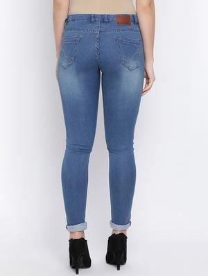 high rise stone washed jeans - 16558561 - Standard Image - 4