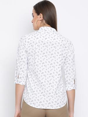 curved hem floral shirt - 16558589 - Standard Image - 4