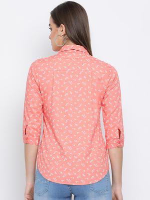 curved hem floral shirt - 16558590 - Standard Image - 4
