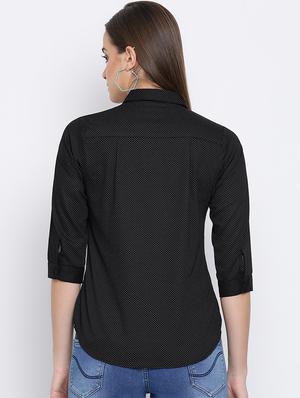 curved hem printed shirt - 16558597 - Standard Image - 4