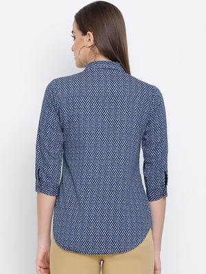 curved hem floral shirt - 16558612 - Standard Image - 4