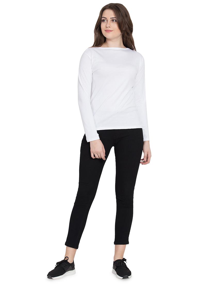 boat neck long sleeved tee - 16558680 - Zoom Image - 4