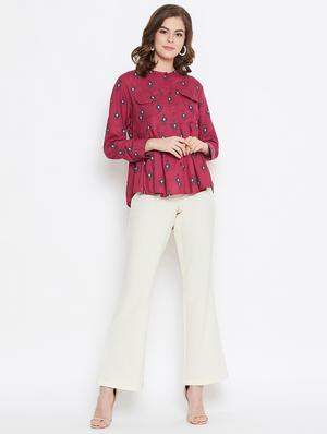 mandarin neck high low shirt - 16559406 - Standard Image - 4