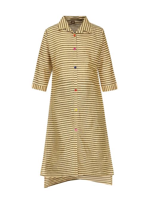 yellow cotton regular kurti - 16560271 - Standard Image - 1