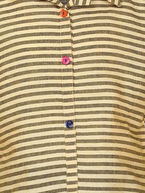 yellow cotton regular kurti - 16560271 - Standard Image - 4