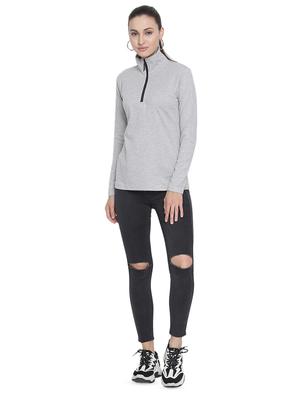 zipper detail long sleeved tee - 16560712 - Standard Image - 4