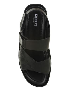 liberty black leather back strap sandals - 16561855 - Standard Image - 4