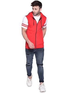 red color block t-shirt - 16562349 - Standard Image - 4