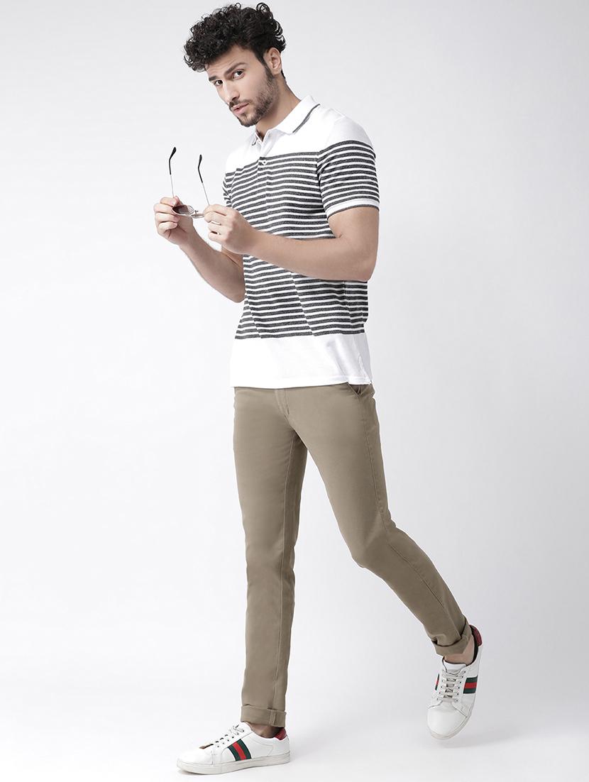 brown solid chinos - 16563196 - Zoom Image - 4