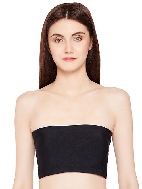 black solid tube bra - 16563420 - Standard Image - 1