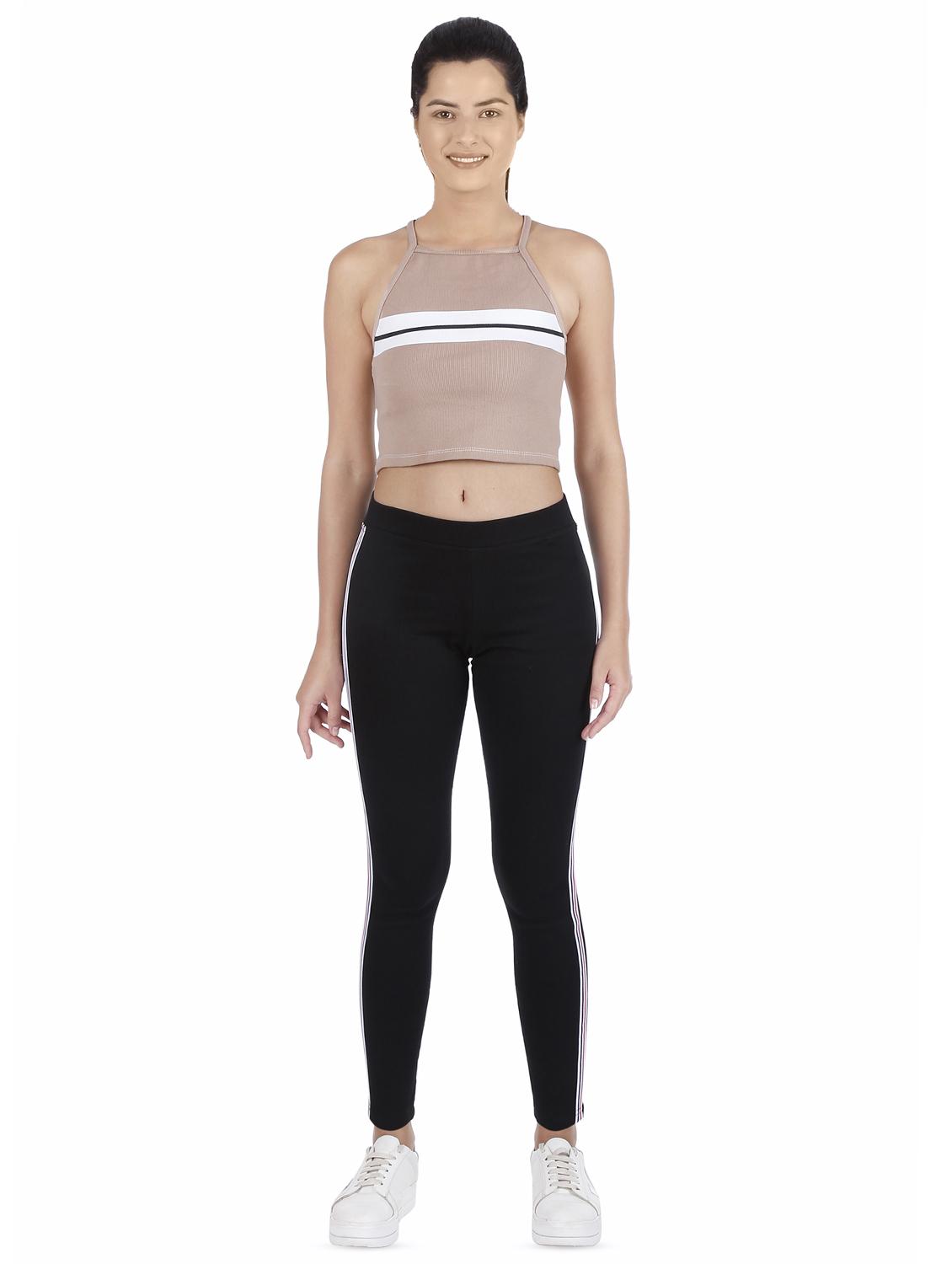 high rise side taped track pant - 16563528 - Zoom Image - 4