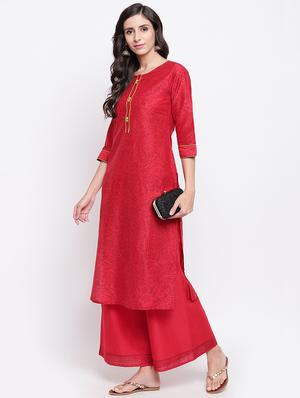 floral kurta palazzo set - 16564222 - Standard Image - 4