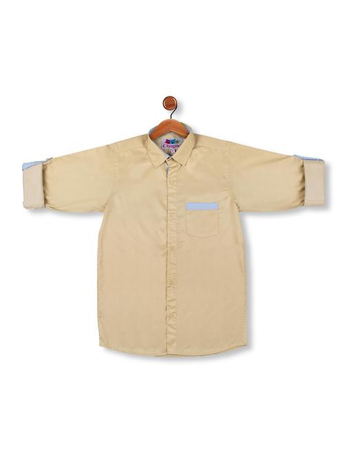brown polyester shirt - 16564773 - Standard Image - 1