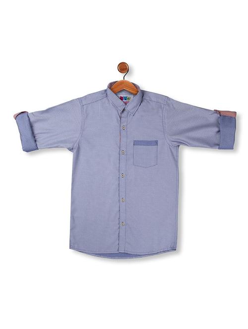 blue polyester shirt - 16564786 - Standard Image - 1