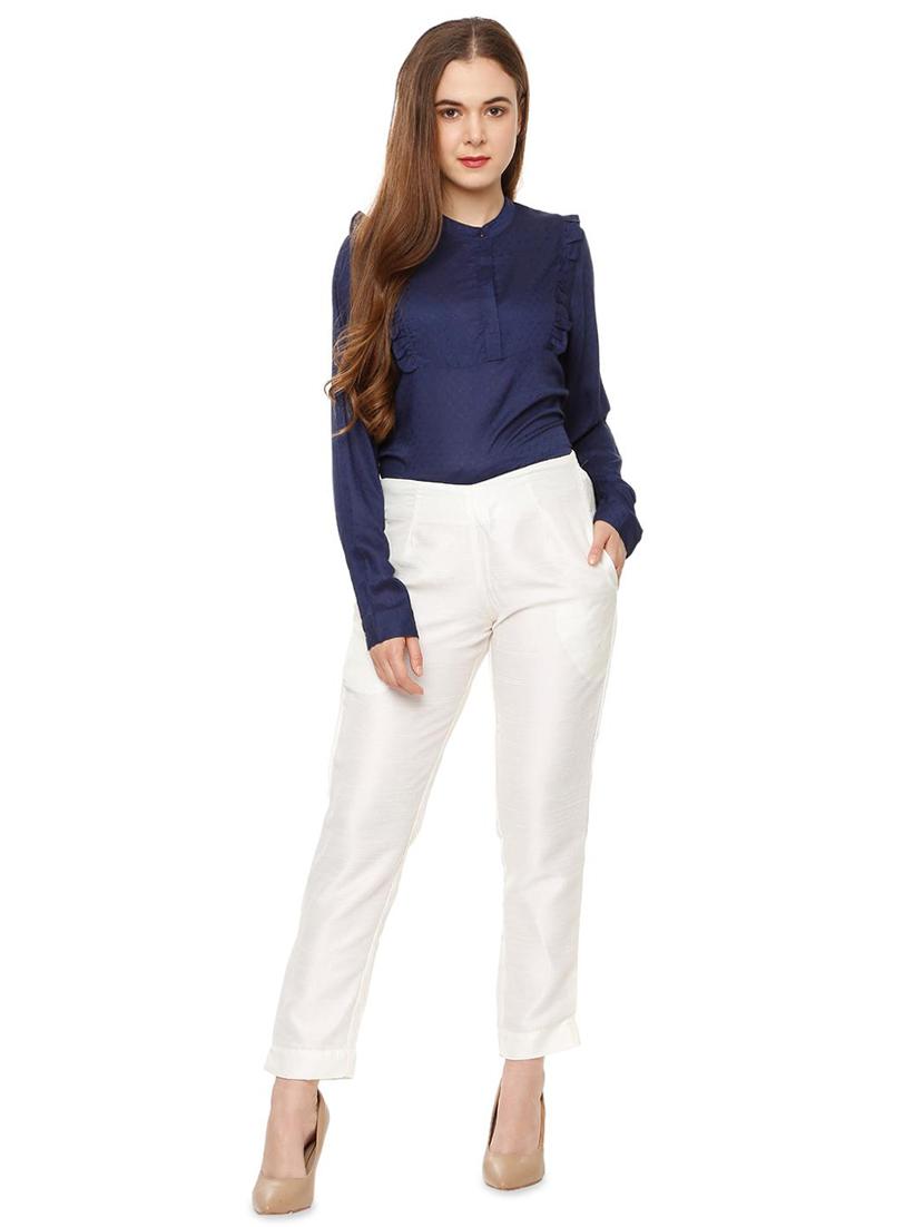 high rise cigarette pants trouser - 16564805 - Zoom Image - 4