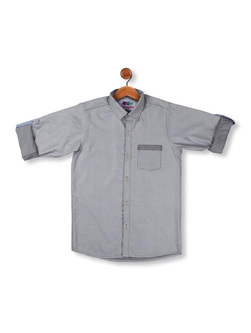 grey polyester shirt - 16564955 - Standard Image - 1
