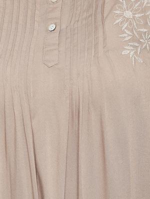 pleat detail embroidered top - 16565017 - Standard Image - 4