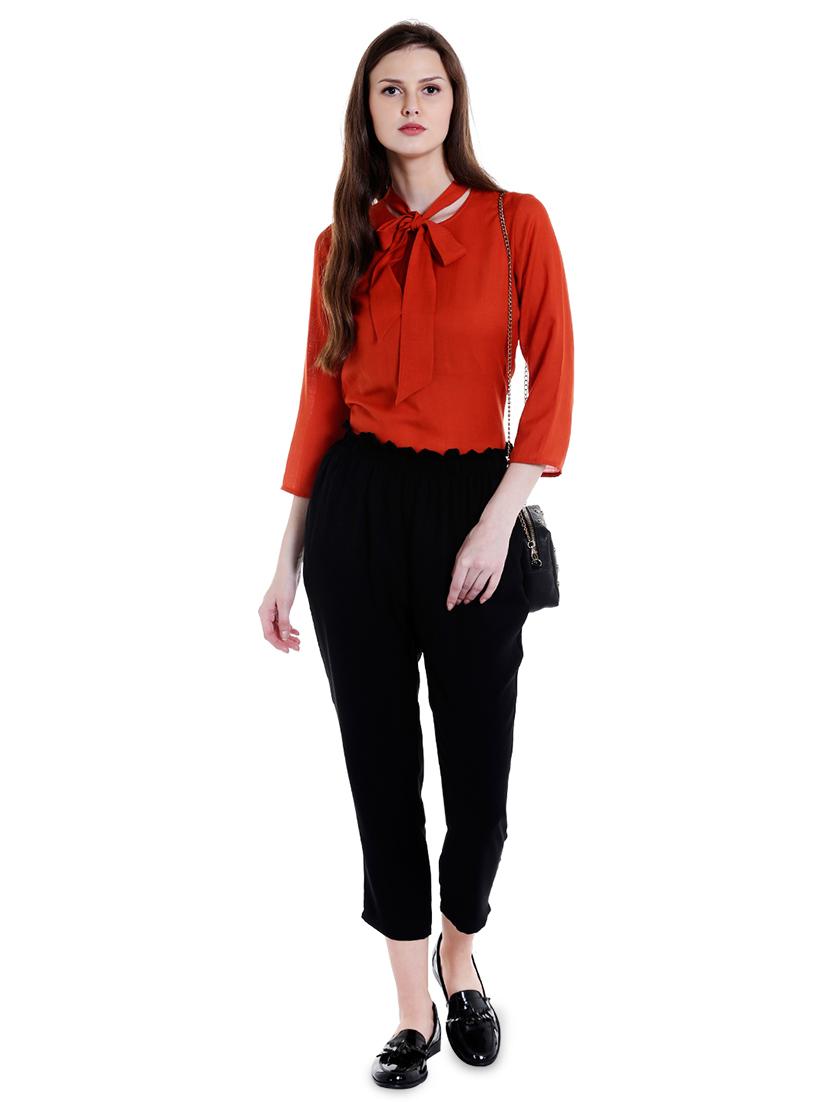 high rise solid trouser - 16565347 - Zoom Image - 4