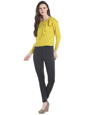 high rise solid trouser - 16565350 - Standard Image - 4