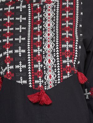 embroidered straight kurta - 16565623 - Standard Image - 4