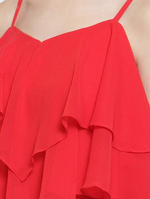 ruffle detail layered maxi dress - 16566356 - Standard Image - 4