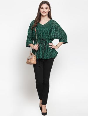 drawstring kimono sleeved top - 16566370 - Standard Image - 4