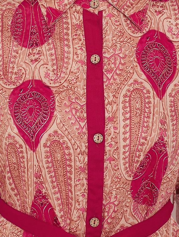 printed straight kurta - 16566622 - Zoom Image - 4