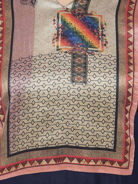 solid kurta dupatta set - 16567627 - Zoom Image - 4