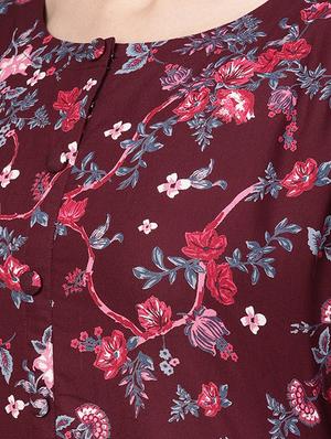 scoop neck gathered a-line dress - 16567699 - Standard Image - 4
