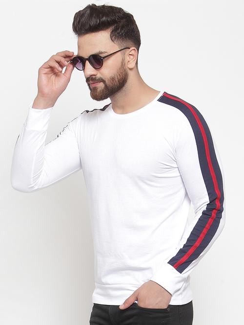 white taped t-shirt - 16567834 - Standard Image - 1